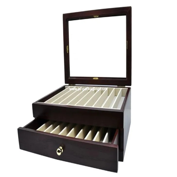 جعبه مجموعه قلم قرمز قهوه ای