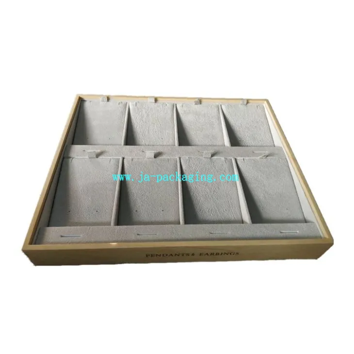 سینی چوبی آویز و گوشواره