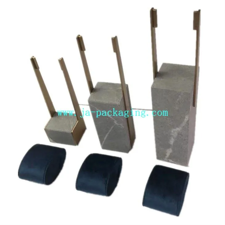 Gray Brass Metal Free Stand Watch Holders